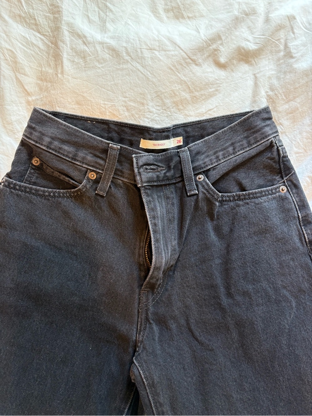 Levi's Women's Black Wide Leg Jeans - Picture 2 of 3